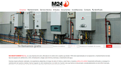 Desktop Screenshot of m24mantenimientos.com