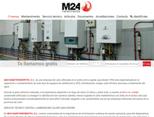 Tablet Screenshot of m24mantenimientos.com